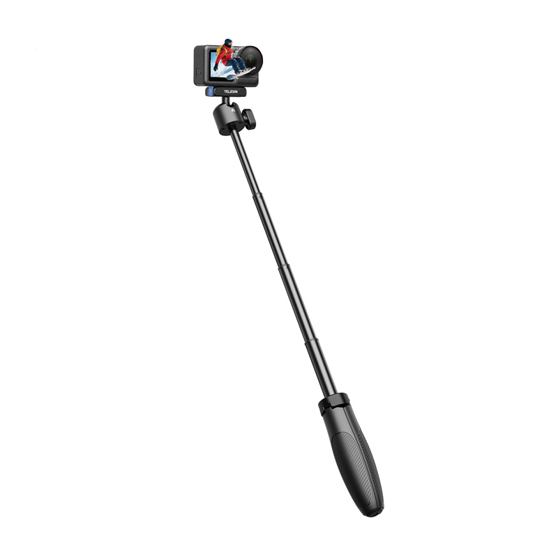 Telesin S1-MNP-13-TDJ selfiju nūja ar statīvu DJI Action kamerām, ātri noņemama