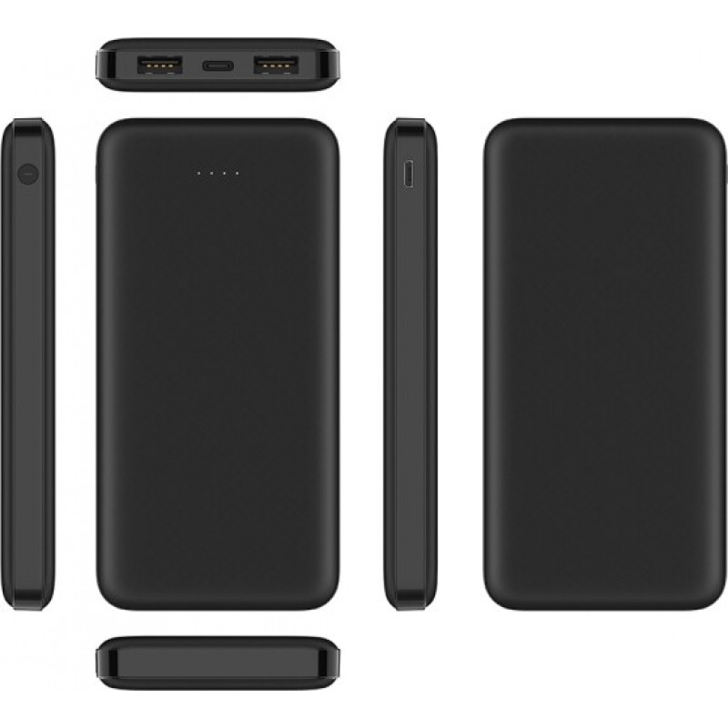 Veger A10 (W1065) ārējais akumulators, 10000 mAh, 5 V 2 A, melns