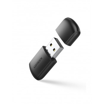 Ugreen divjoslu ārējais USB tīkla adapteris, WiFi 11ac AC650, melns (CM448)
