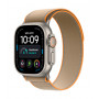 Apple Watch Ultra 4 GPS + Cellular 49 mm viedpulkstenis, dabiskā titāna korpuss, smilškrāsas Trail Loop siksniņa, S/M, MJAJ4QF/A