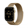Apple Watch Series 12 GPS + Cellular 42 mm, mirdzoši zelta titāna korpuss, mirdzoši zelta Milānas siksniņa