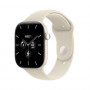 Apple Watch Series 12 GPS + Cellular 42 mm, pērļu baltais keramikas korpuss, smilškrāsas sporta siksniņa, M/L
