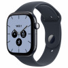 Apple Watch Series 12 GPS + Cellular 46 mm, nakts zilais keramikas korpuss, tumši zilā sporta siksniņa, M/L