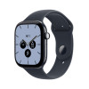Apple Watch Series 12 GPS + Cellular 46 mm, nakts zilais keramikas korpuss, tumši zilā sporta siksniņa, M/L