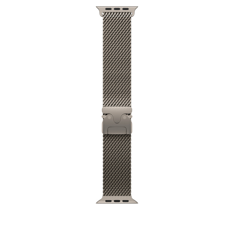 Apple MK0E4ZM/A Apple Watch titāna Milānas siksniņa, 49 mm, dabīgā titāna krāsā, Large