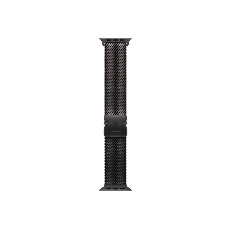 Apple MK0Q4ZM/A Apple Watch titāna Milānas siksniņa, 49 mm, melnā titāna krāsā, Large