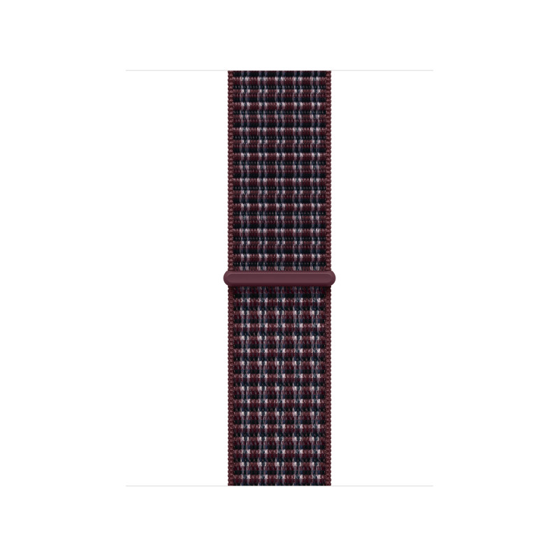Apple MK7R4ZM/A Sport Loop siksniņa pulkstenim, 40 mm, bordo rūtaina