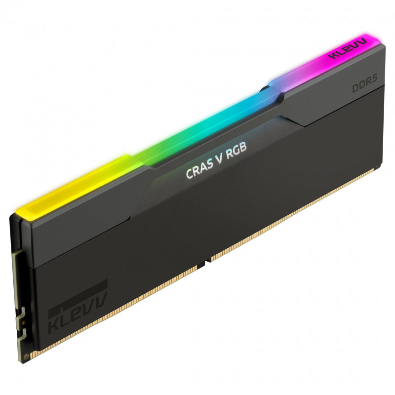 Klevv Cras V RGB KD5AGUA80-64B300G DDR5-6400 CL30 32 GB (2 x 16 GB) atmiņas komplekts, melns