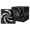 Arctic P12 ACFAN00135A korpusa ventilatori, 120 mm, 3 kontaktu, melni (5 gab.)