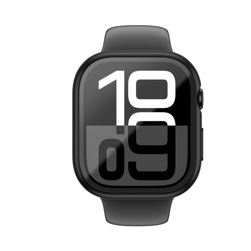 AmazingThing Radix Glass aizsargvāciņš Apple Watch 42 mm, rūdīts stikls, melns