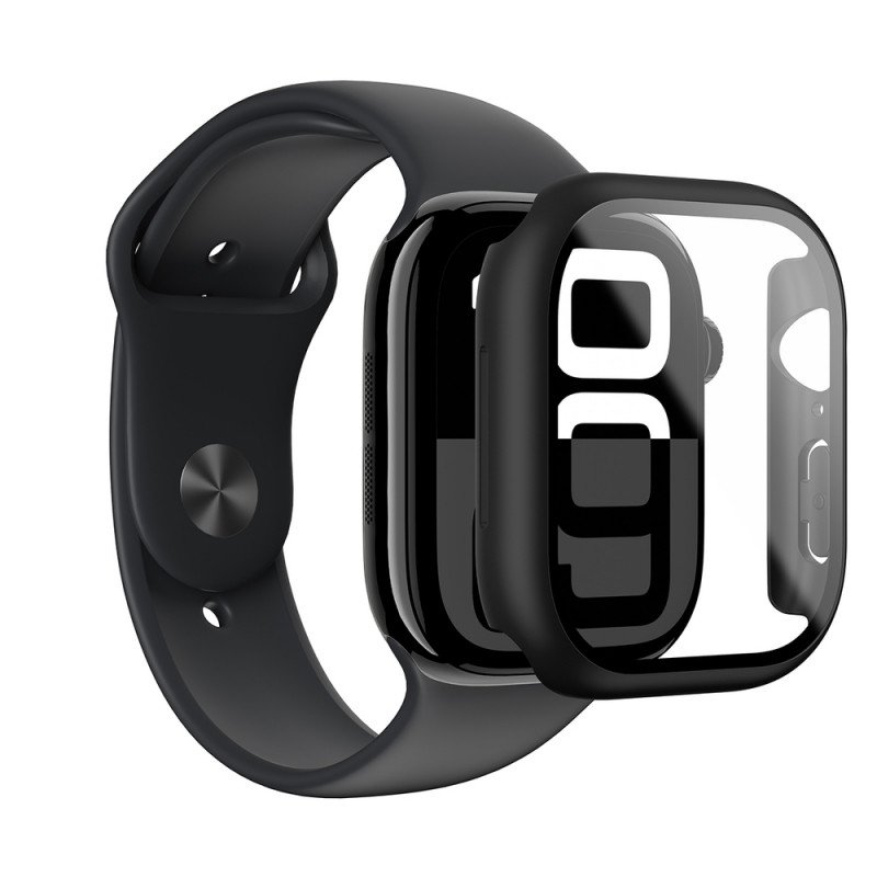 AmazingThing Radix Glass aizsargvāciņš Apple Watch 42 mm, rūdīts stikls, melns