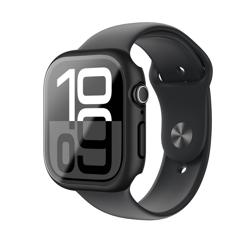 AmazingThing Radix Glass aizsargvāciņš Apple Watch 42 mm, rūdīts stikls, melns