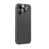 AmazingThing AR Aluminum 3 Lens Glass kameras objektīvu aizsargs ar rāmi iPhone 16 Pro / 16 Pro Max, melns