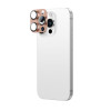 AmazingThing Aviation-Grade Alloy rūdīta stikla kameras objektīvu aizsargs iPhone 16 Pro / 16 Pro Max, rozā zelta krāsā