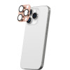 AmazingThing Aviation-Grade Alloy rūdīta stikla kameras objektīvu aizsargs iPhone 16 Pro / 16 Pro Max, rozā zelta krāsā
