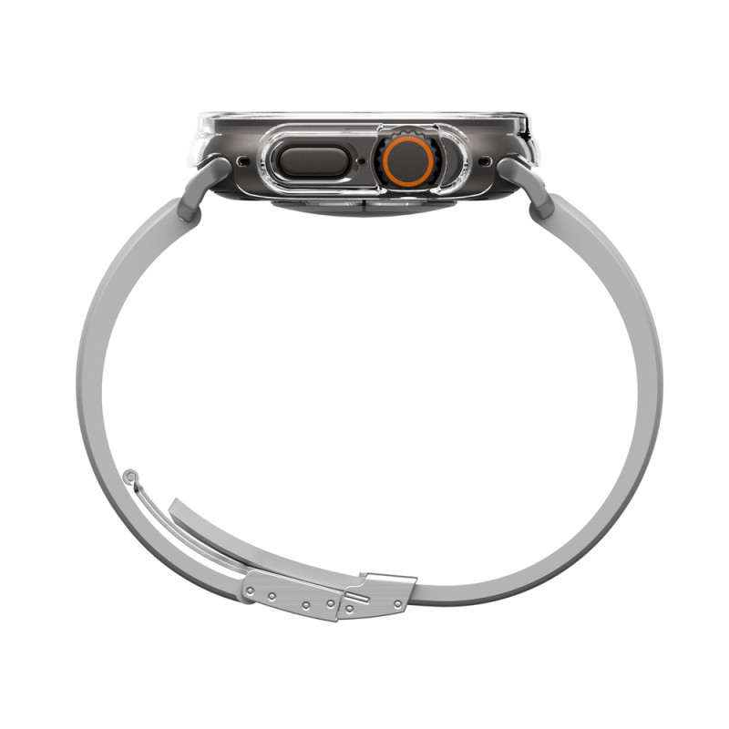 AmazingThing Minimal aizsargapvalks Apple Watch Ultra 3 / Ultra 4 49 mm, caurspīdīgs