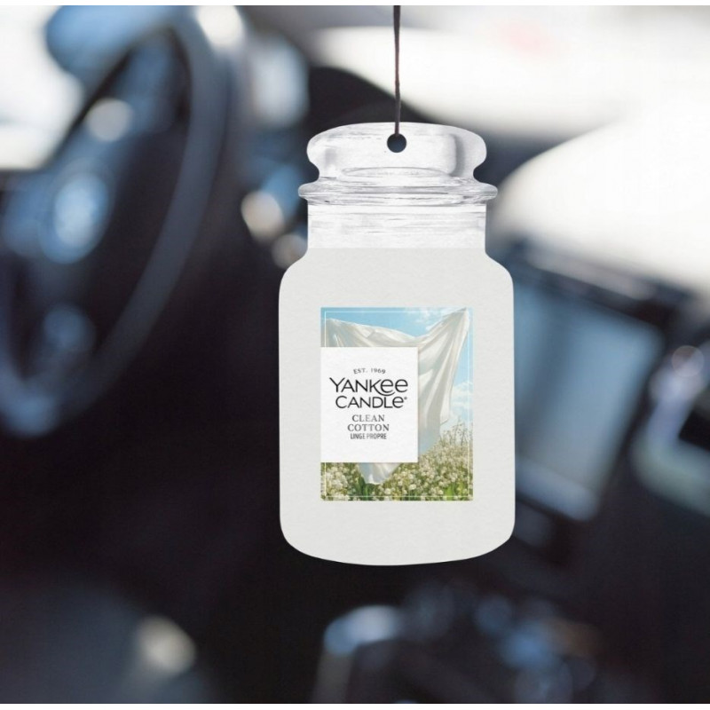 Yankee Candle Clean Cotton piekarināms auto gaisa atsvaidzinātājs