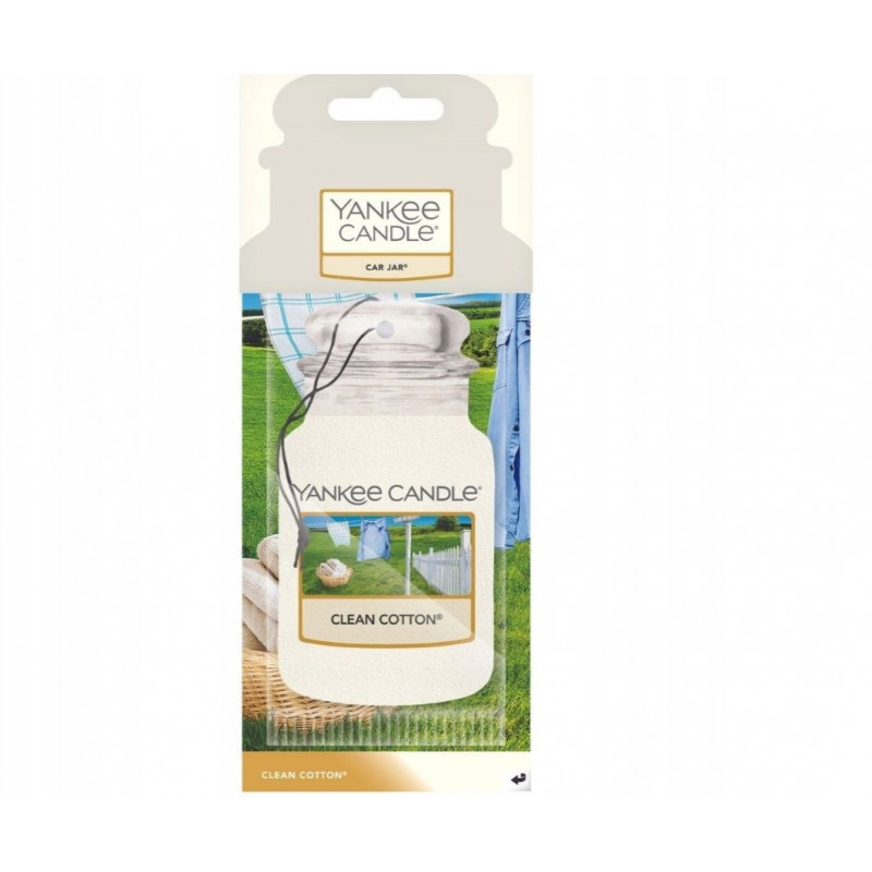 Yankee Candle Clean Cotton piekarināms auto gaisa atsvaidzinātājs