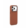 Mujjo Troubadour modulārs ādas vāciņš Apple iPhone 18 Pro / 17 Pro, ar MagSafe, gaiši brūns