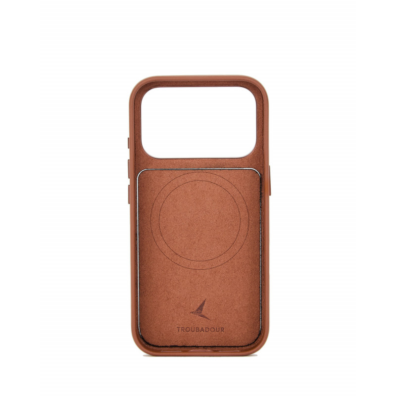 Mujjo Troubadour modulārs ādas vāciņš Apple iPhone 18 Pro / 17 Pro, ar MagSafe, gaiši brūns