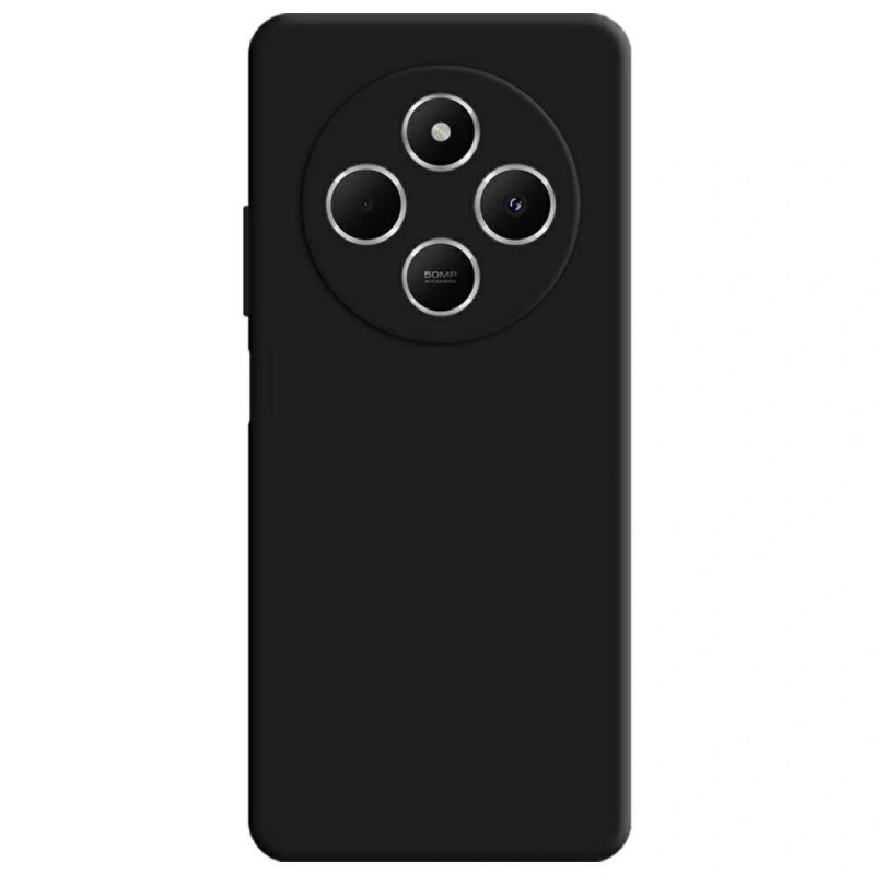 3MK Silicone Case telefona apvalks Xiaomi Redmi 14C / Redmi A4 5G, melns