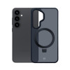 3MK Smoke Case Mag&Stand telefona apvalks Samsung Galaxy S25+, melns