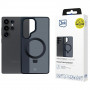 3MK Smoke Case Mag&Stand telefona apvalks Samsung Galaxy S25 Ultra, melns