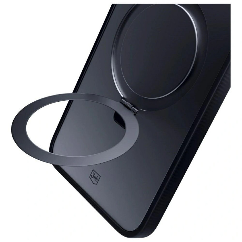 3MK Smoke Case Mag&Stand telefona apvalks Samsung Galaxy S25 Ultra, melns