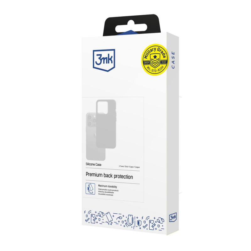 3MK Silicone Case silikona apvalks Samsung Galaxy S25+, melns