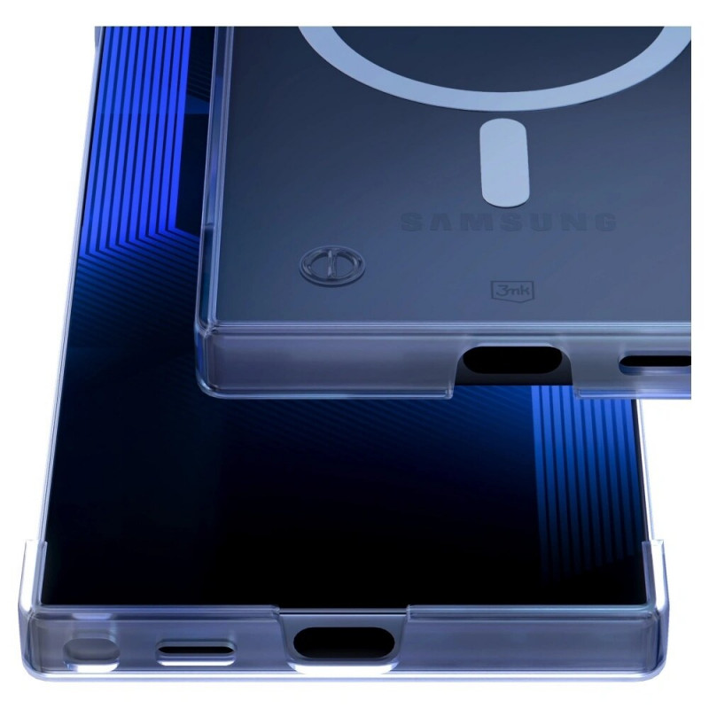 3mk Just20g MagCase apvalks Samsung Galaxy S25 Ultra, caurspīdīgs