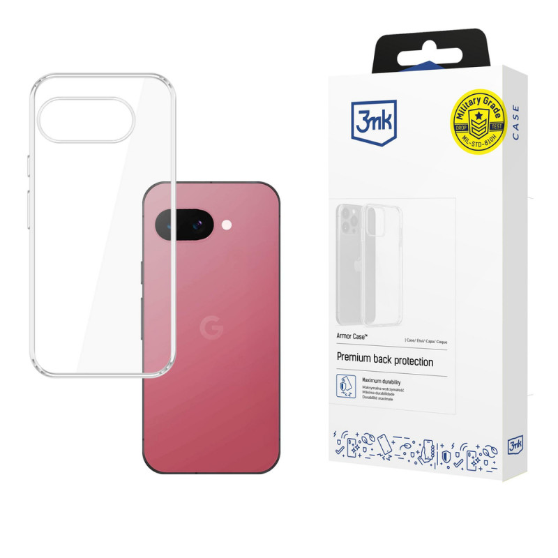 3MK Armor Case apvalks, paredzēts Google Pixel 9A, caurspīdīgs