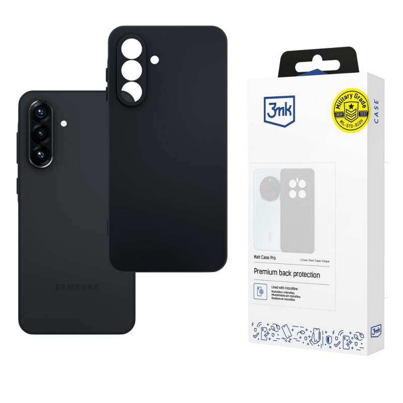 3MK Matt Case Pro apvalks Samsung Galaxy A26 5G, melns