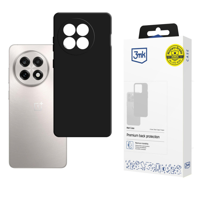 3MK Matt Case telefona vāciņš OnePlus 13R / Ace 5, melns