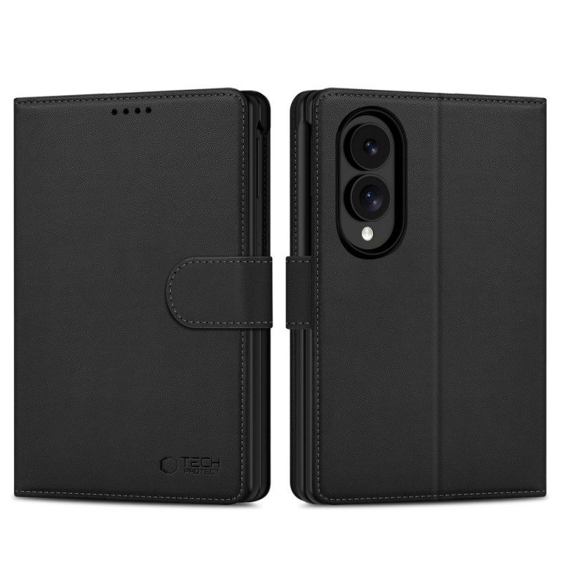 Tech-Protect Wallet apvalks-maks, paredzēts Samsung Galaxy Z Fold 8, melns