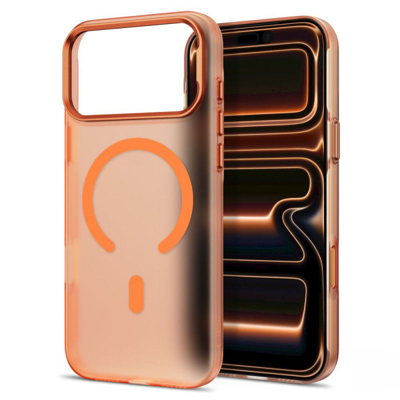 Tech-Protect MagZero MagSafe apvalks, paredzēts Apple iPhone 17 Pro Max / 18 Pro Max, matēts Cosmic Orange