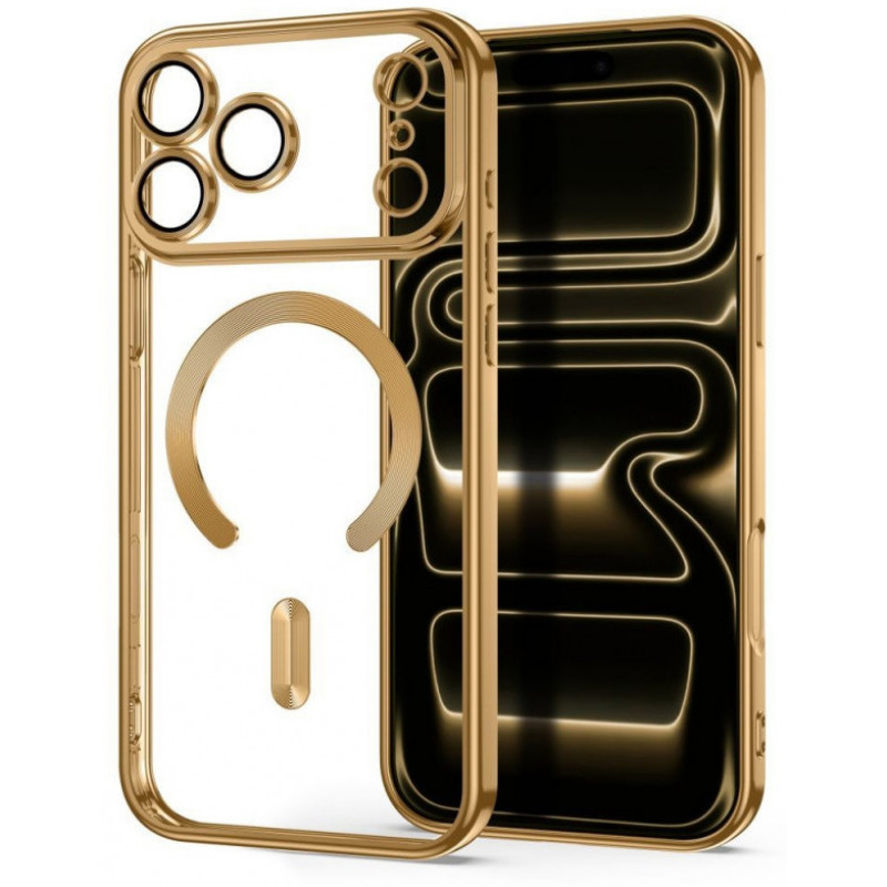 Tech-Protect Magflex MagSafe apvalks Apple iPhone 17 Pro Max / 18 Pro Max, spīdīgi zelta krāsā