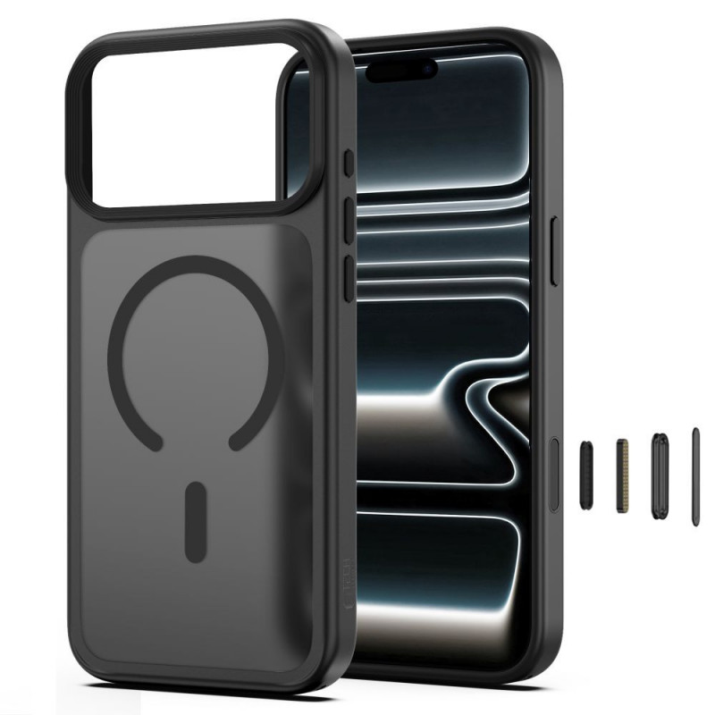 Tech-Protect Magmat MagSafe CC apvalks Apple iPhone 17 Pro Max / 18 Pro Max, matēti melns
