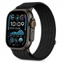 Tech-Protect Nylon Sport siksniņa Apple Watch 44/45/46/49 mm, melna