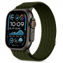 Tech-Protect Nylon Sport siksniņa Apple Watch 44/45/46/49 mm, tumši zaļa