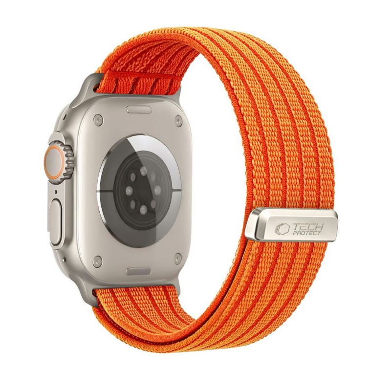 Tech-Protect Nylon Sport siksniņa Apple Watch 44/45/46/49 mm, oranža