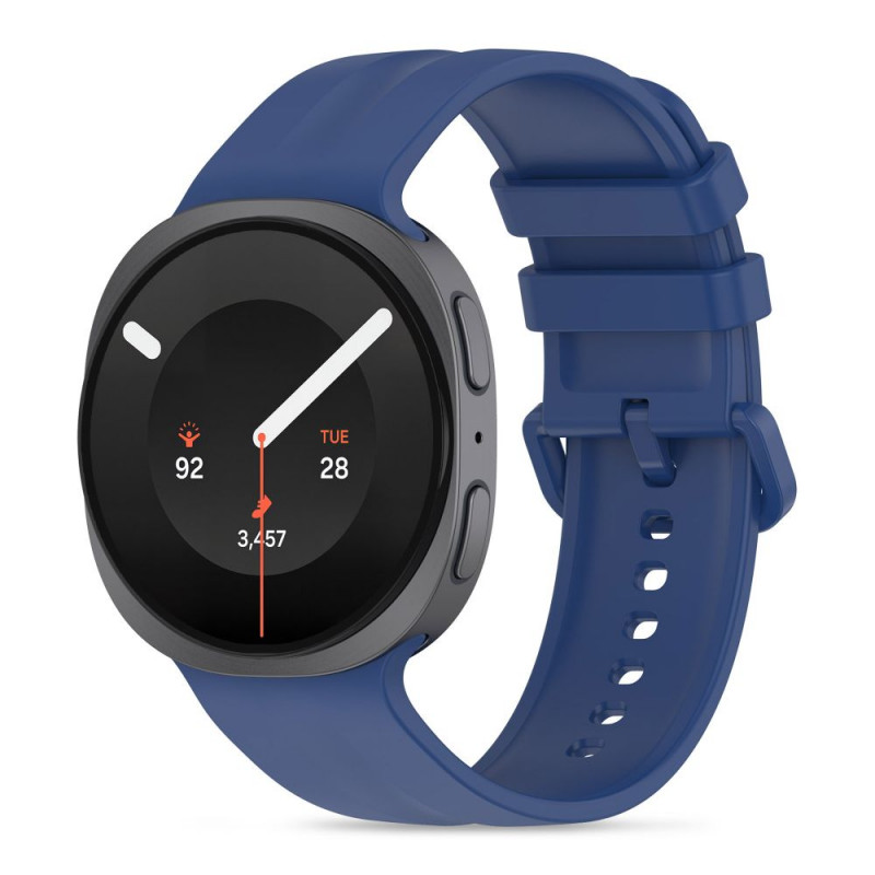 Tech-Protect Silicone Evo siksniņa Samsung Galaxy Watch 8 / 9 / Classic 40 / 44 / 46 mm pulksteņiem, tumši zila