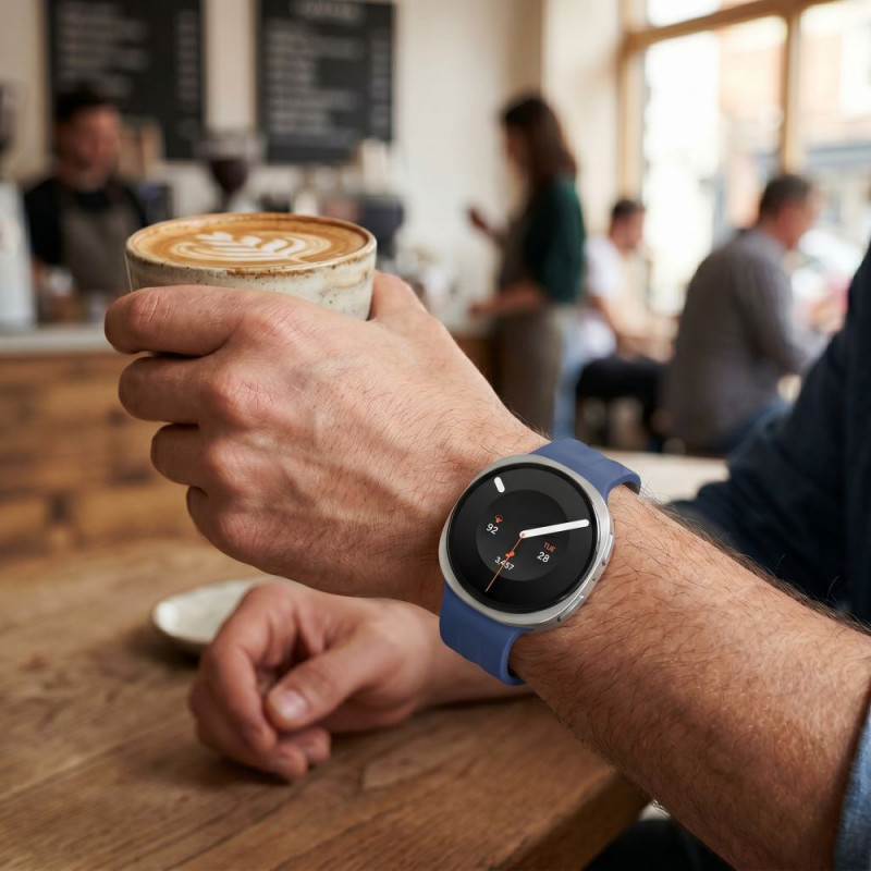 Tech-Protect Silicone Evo siksniņa Samsung Galaxy Watch 8 / 9 / Classic 40 / 44 / 46 mm pulksteņiem, tumši zila