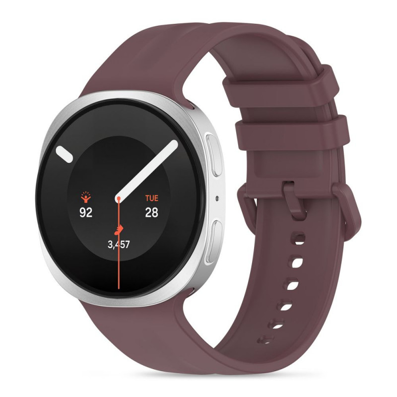 Tech-Protect Silicone Evo siksniņa Samsung Galaxy Watch 8 / 9 / Classic 40 / 44 / 46 mm pulksteņiem, samtaina plūme