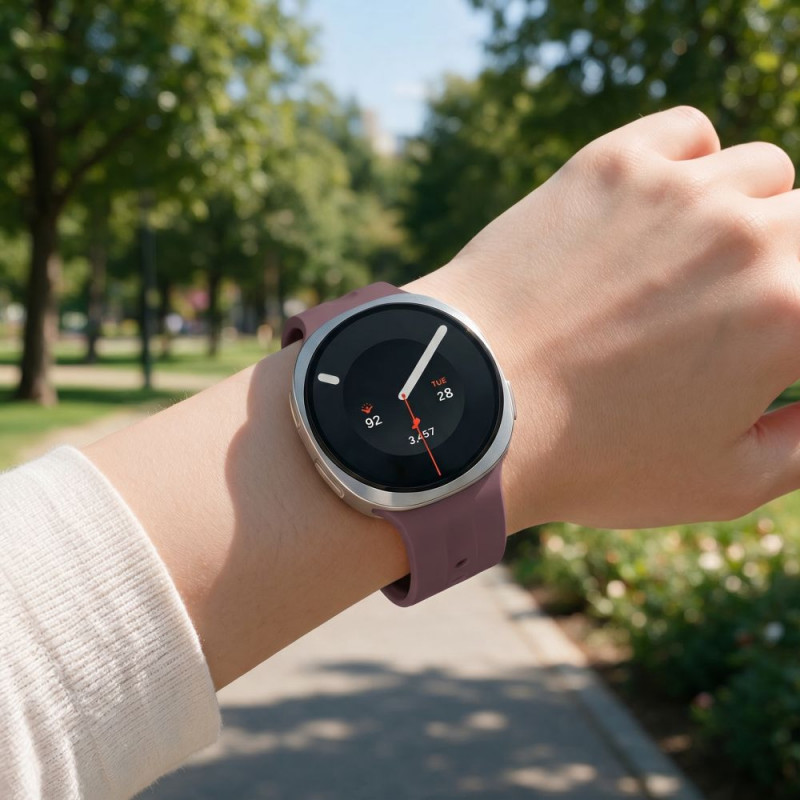 Tech-Protect Silicone Evo siksniņa Samsung Galaxy Watch 8 / 9 / Classic 40 / 44 / 46 mm pulksteņiem, samtaina plūme