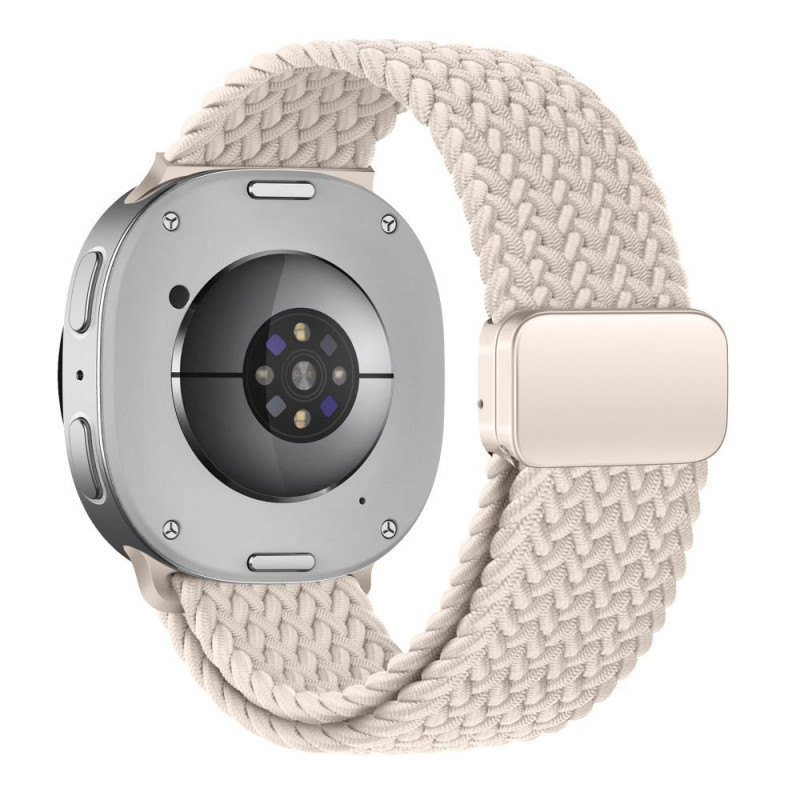 Tech-Protect NylonMag siksniņa Samsung Galaxy Watch 8 / 9 / Classic 40 / 44 / 46 mm pulksteņiem, Starlight