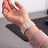 Tech-Protect NylonMag siksniņa Samsung Galaxy Watch 8 / 9 / Classic 40 / 44 / 46 mm pulksteņiem, Starlight