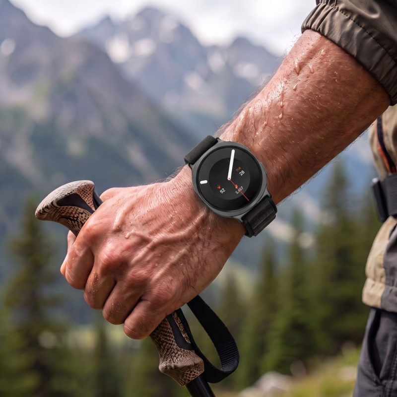 Tech-Protect Nylon Pro siksniņa Samsung Galaxy Watch 8 / 9 / Classic 40 / 44 / 46 mm pulksteņiem, melna