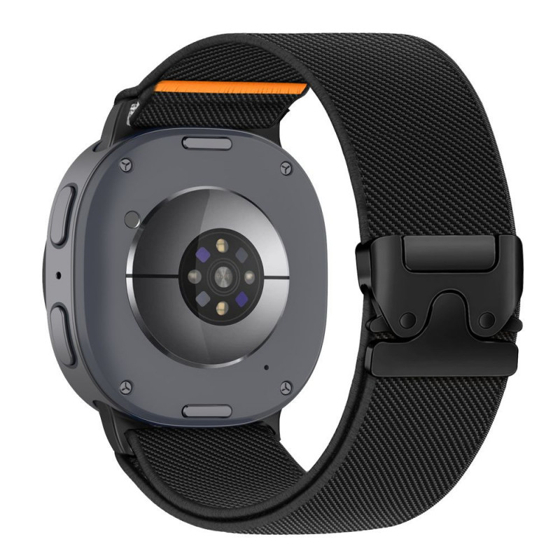 Tech-Protect Nylon Clasp pulksteņa siksniņa, paredzēta Samsung Galaxy Watch 8 / 9 / Classic 40 / 44 / 46 mm, melna