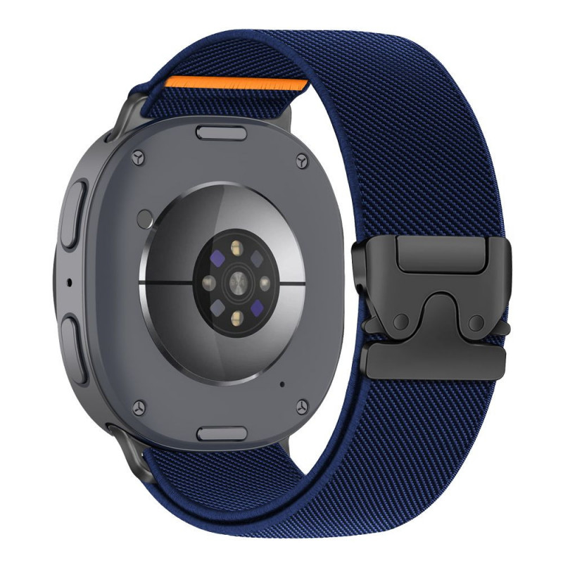 Tech-Protect Nylon Clasp pulksteņa siksniņa, paredzēta Samsung Galaxy Watch 8 / 9 / Classic 40 / 44 / 46 mm, tumši zila