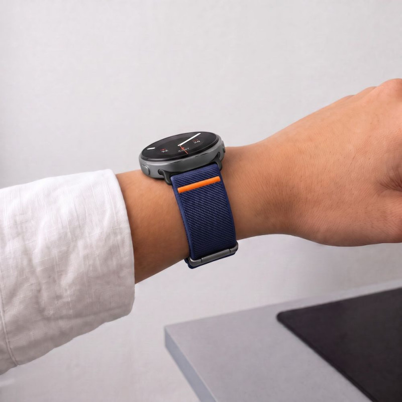 Tech-Protect Nylon Clasp pulksteņa siksniņa, paredzēta Samsung Galaxy Watch 8 / 9 / Classic 40 / 44 / 46 mm, tumši zila